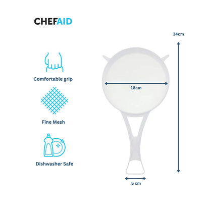 Chef Aid Plastic Strainer 18Cm
