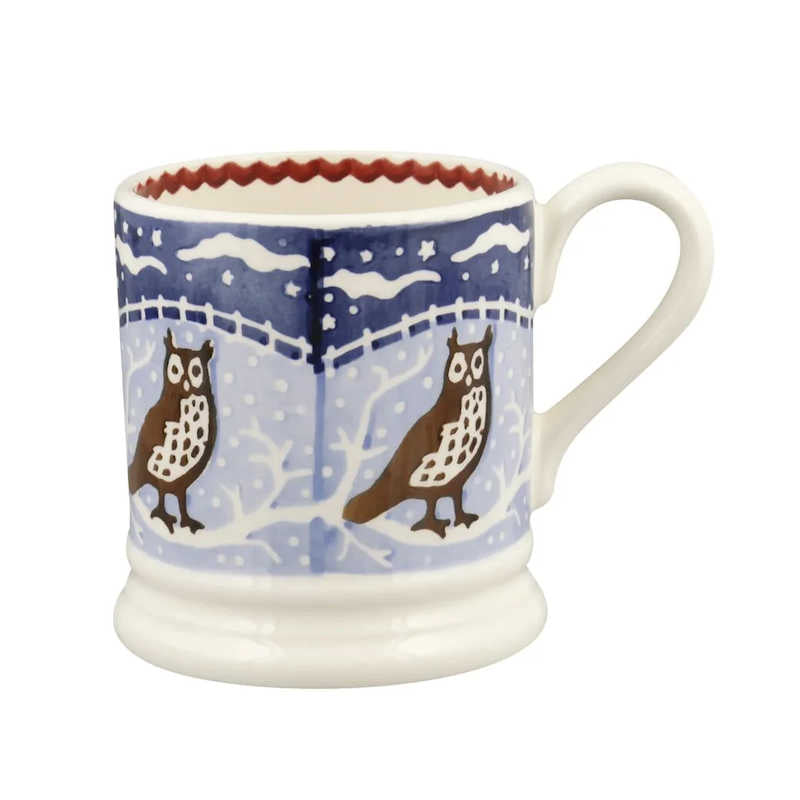 Emma Bridgewater Christmas Icons Owl 1/2 Pint Mug