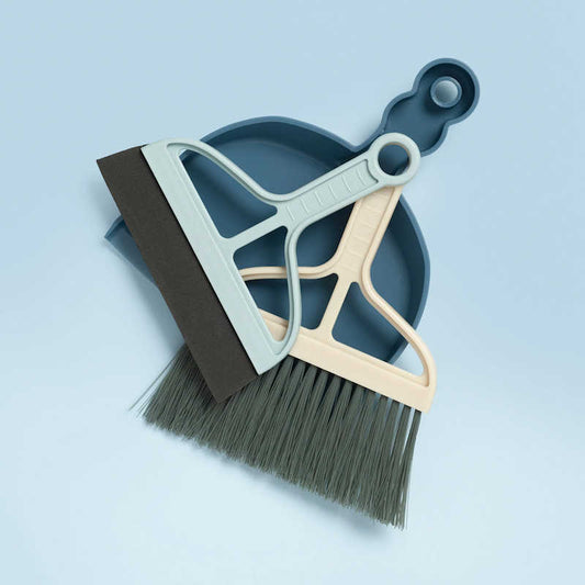 Zeal Mini Dustpan, Squeegee & Brush Set
