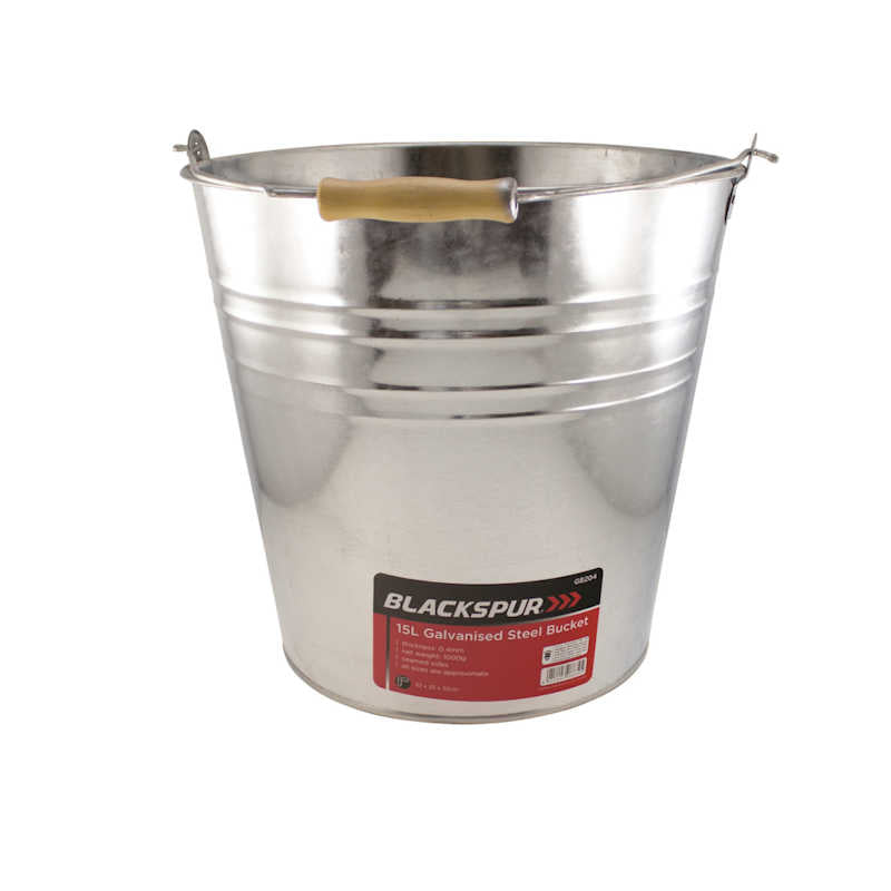 Blackspur 15ltr Galvanised Steel Bucket