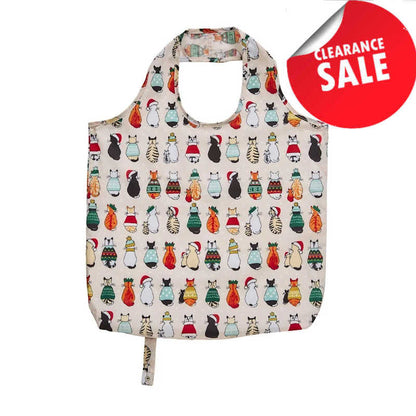 Ulster Weavers Christmas Cats in Waiting Foldale Bag