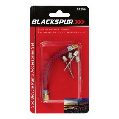 Blackspur 5pc Bicycle Pump Accessories Set