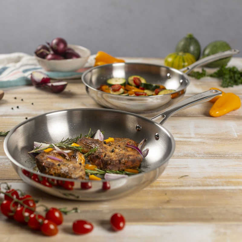 Kuhn Rikon AllRound Uncoated Frying Pan Set