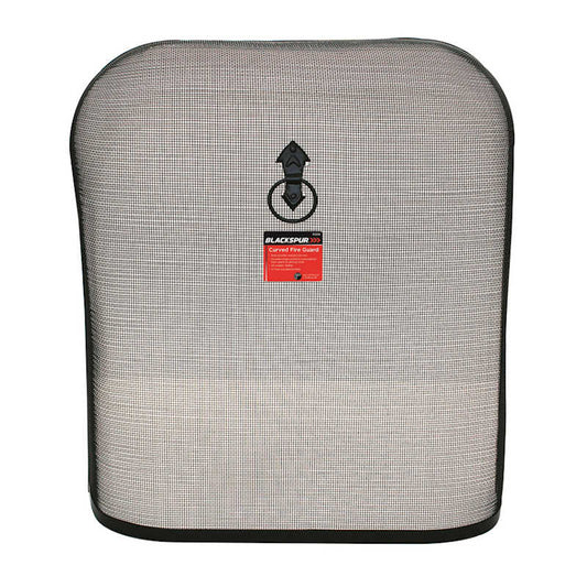 Blackspur Curved Black Fire Guard