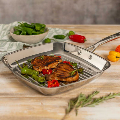 Kuhn Rikon Allround Uncoated Grill Pan