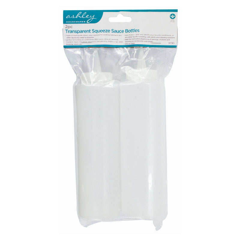 2PC Transparent Squeeze Sauce Bottles