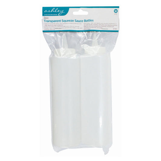 2PC Transparent Squeeze Sauce Bottles
