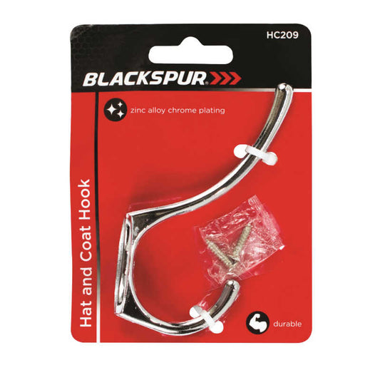 Blackspur Chrome Plated Hat & Coat Hook