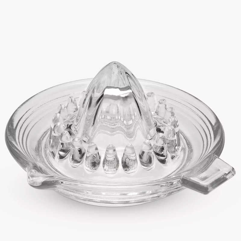 Kitchen Craft Round Glass Lemon / Citrus Fruit Squeezer