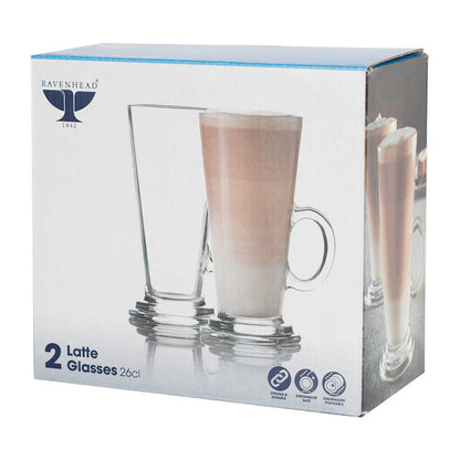 Ravenhead Entertain Set Of 2 Latte Glasses 26cl