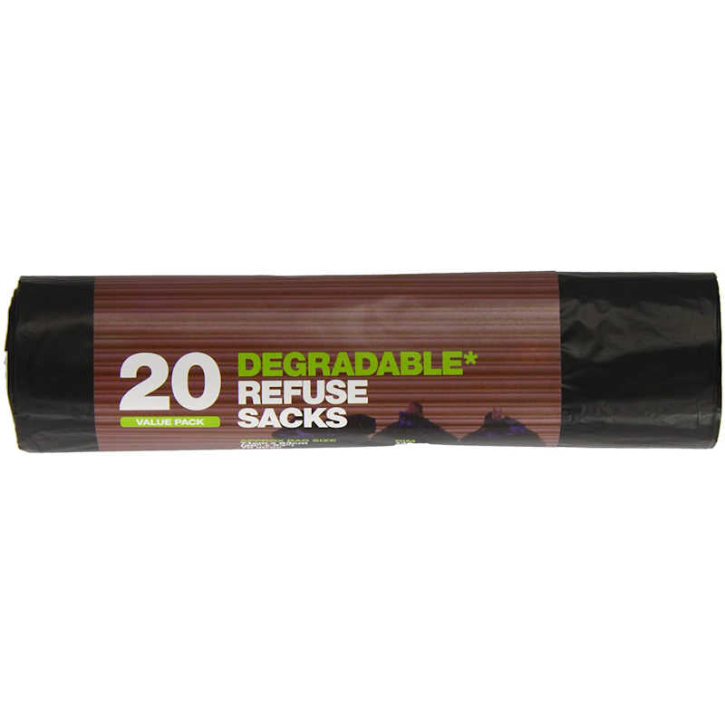Essential Housewares 70 Litre Degradable Refuse Sacks (Pack of 20)