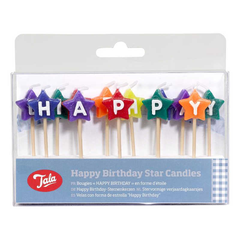 Tala Happy Birthday Star Candles