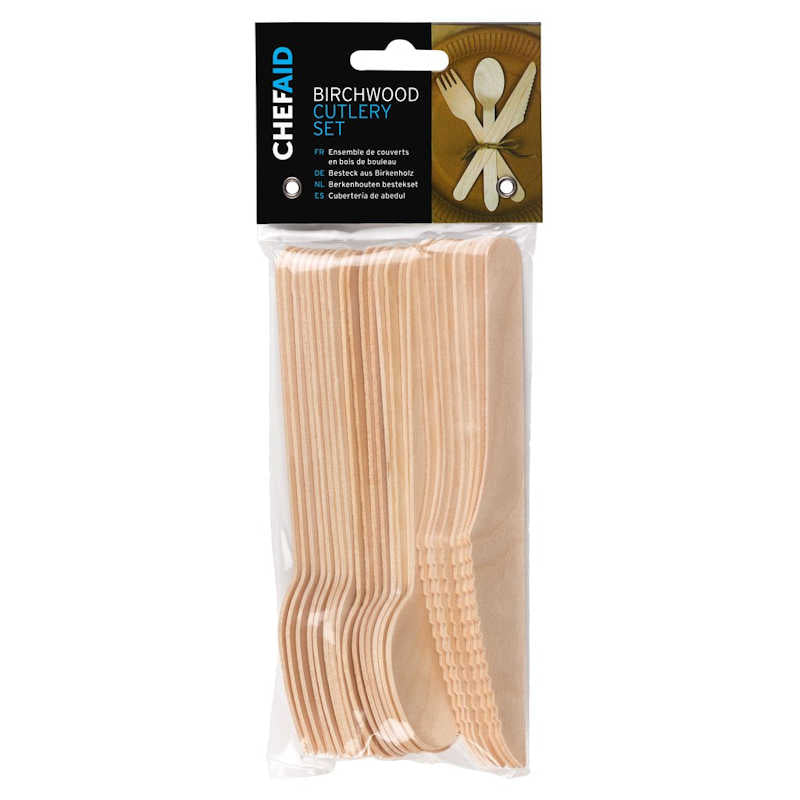 Chef Aid Birchwood Cutlery Set