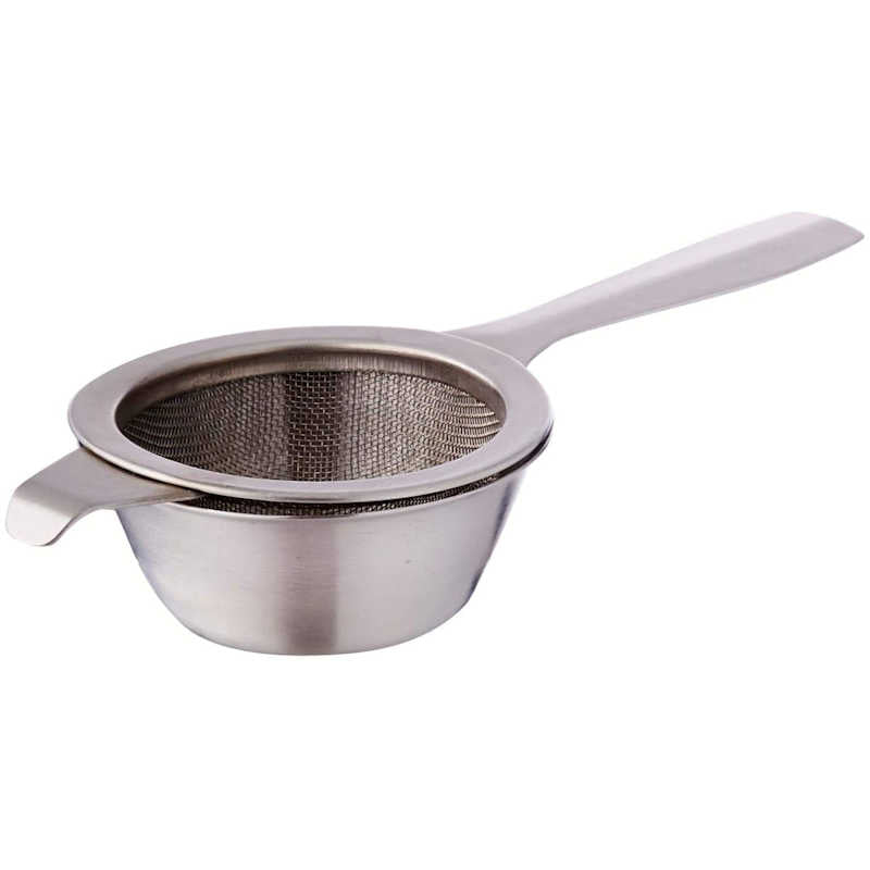 Sunnex Stainless Steel Tea Strainer with Drip Bowl (Assorted designs)