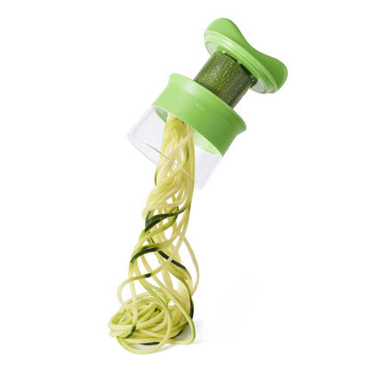 OXO Good Grips Hand-Held Spiralizer in use