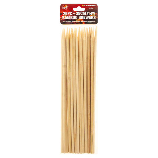 Prima Extra Thick 35cm Bamboo Skewers (25 Pack)