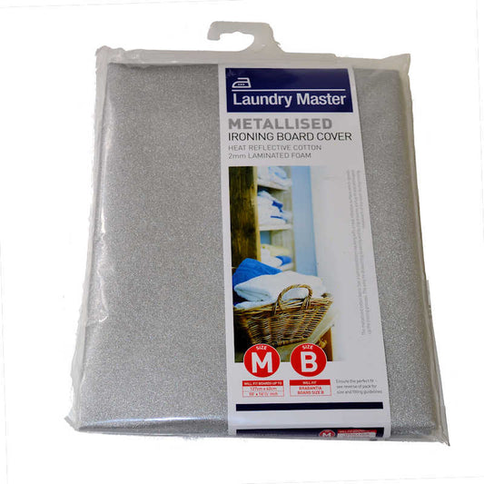 Laundry Master Metalised Ironing Board Cover (Various Sizes) - The Crock Ltd