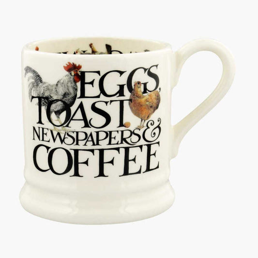 Emma Bridgewater Rise and Shine Eggs and Toast 1/2 Pint Mug
