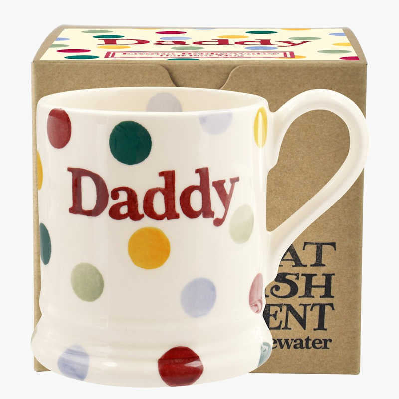 Emma Bridgewater Polka Dot 'Daddy' 1/2 Pint Mug (Boxed) - The Crock Ltd