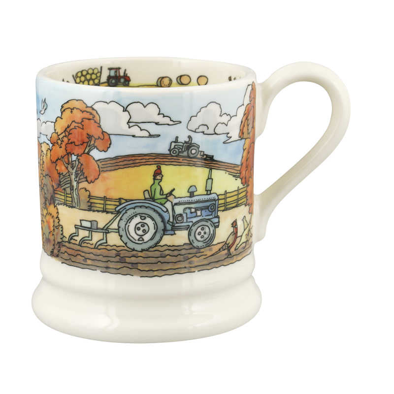 Emma Bridgewater The Good Life Baling & Ploughing 1/2 Pint Mug