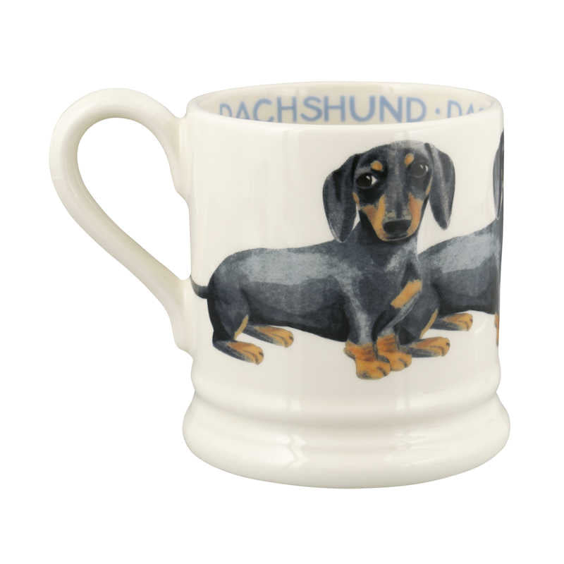 Emma Bridgewater Dogs Black & Tan Dachshund 1/2 Pint Mug