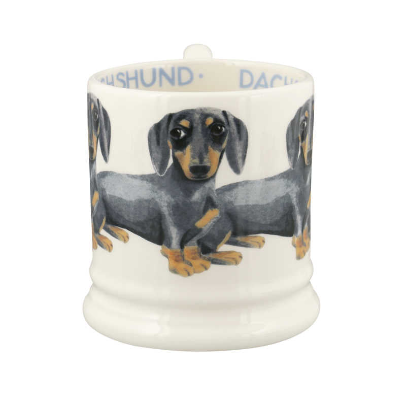 Emma Bridgewater Dogs Black & Tan Dachshund 1/2 Pint Mug