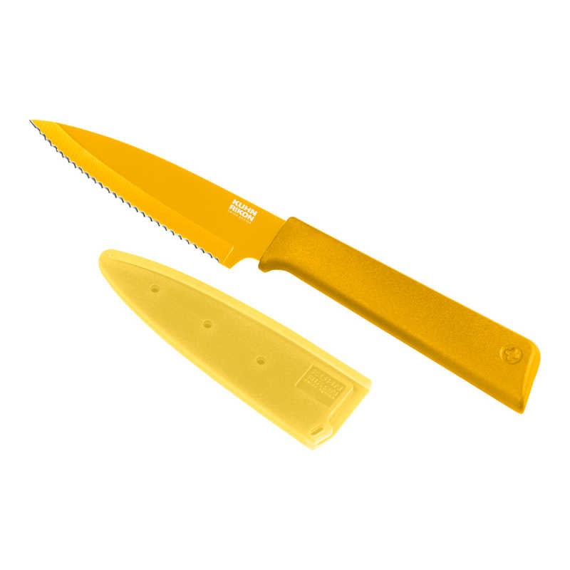 Kuhn Rikon Colori+ Serrated Paring Knife Yellow