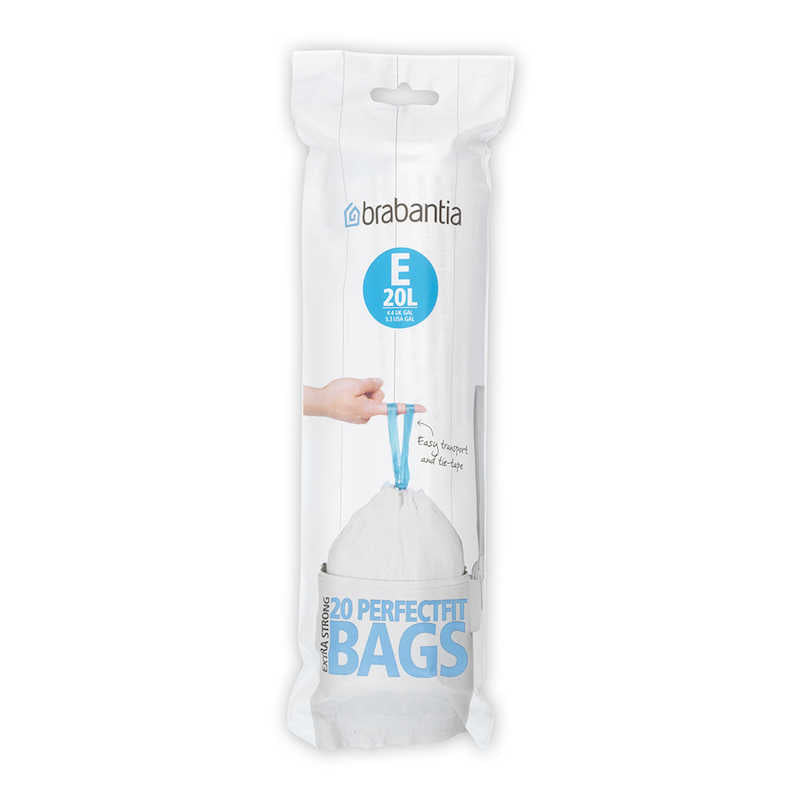 Brabantia Pack of 20 Perfectfit Bin Bags (Various Sizes) - The Crock Ltd