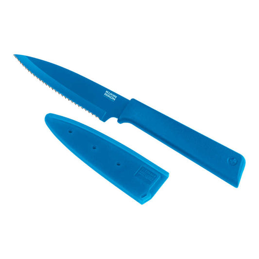 Kuhn Rikon Colori+ Serrated Paring Knife Blue