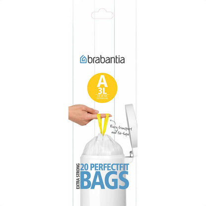 Brabantia Pack of 20 Perfectfit Bin Bags (Various Sizes) - The Crock Ltd