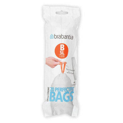 Brabantia Pack of 20 Perfectfit Bin Bags (Various Sizes) - The Crock Ltd