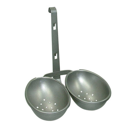 Eddingtons Double Silver Egg Poacher 