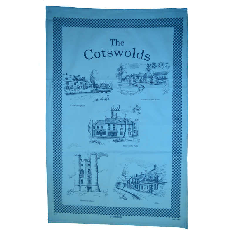 Stow Green Cotswolds Souvenir Tea Towels (Various Designs)
