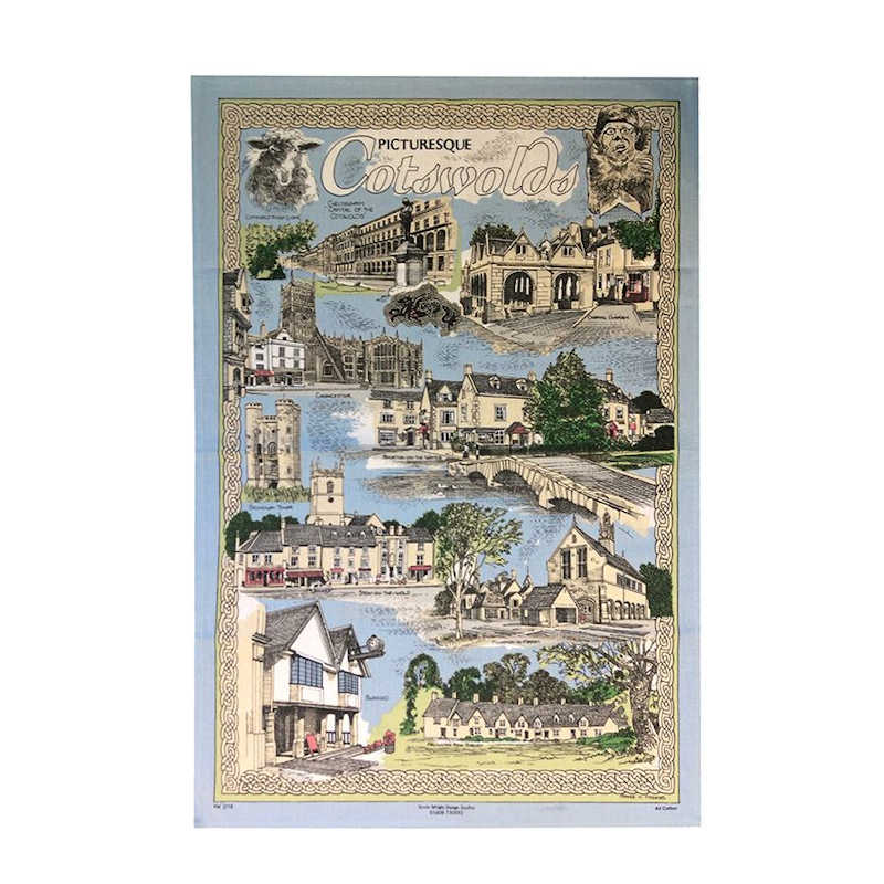 Stow Green Cotswolds Souvenir Tea Towels (Various Designs)