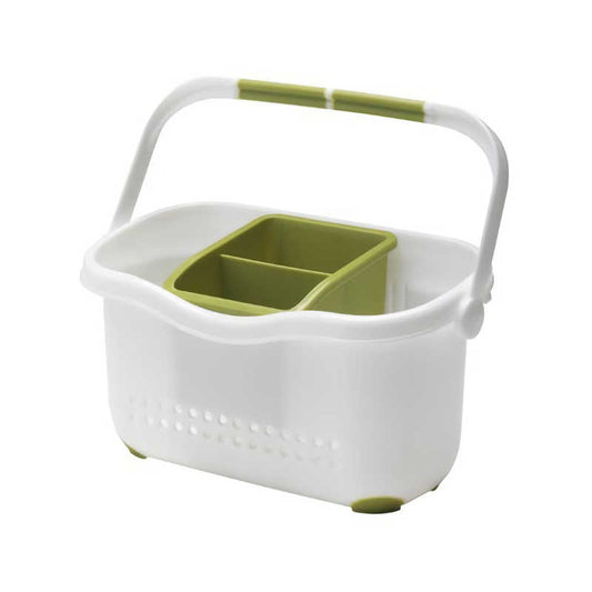 Addis White/Green Sink Caddy