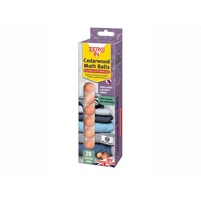 Zero In Cedarwood Moth Balls (pack of 20)