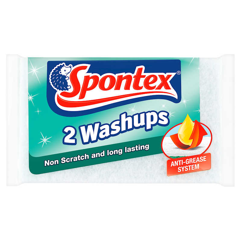 Spontex Non Scratch Washups (Pack of 2) 