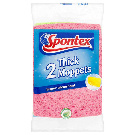 Spontex Thick Moppets (Pack of 2) 