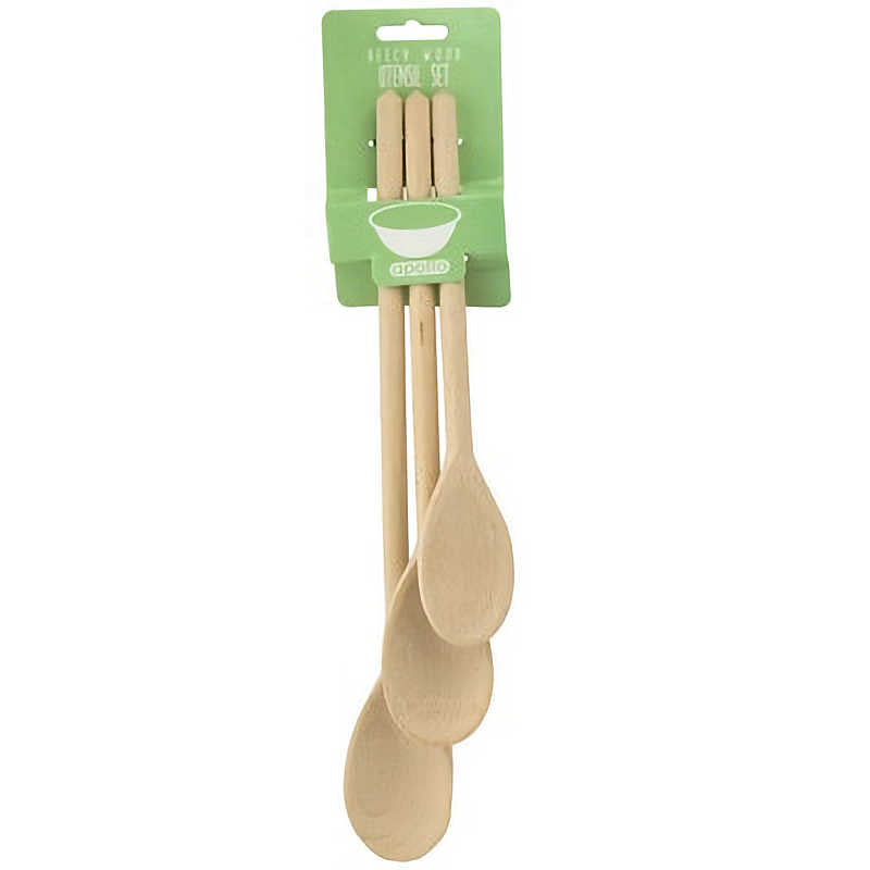 Apollo Beech Wooden Spoon Set 