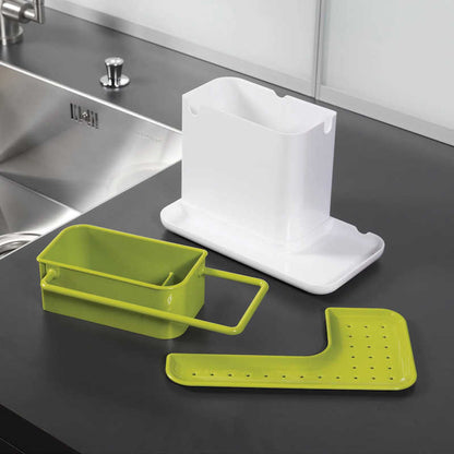 Joseph Joseph Caddy Sink Organiser Green dismantled