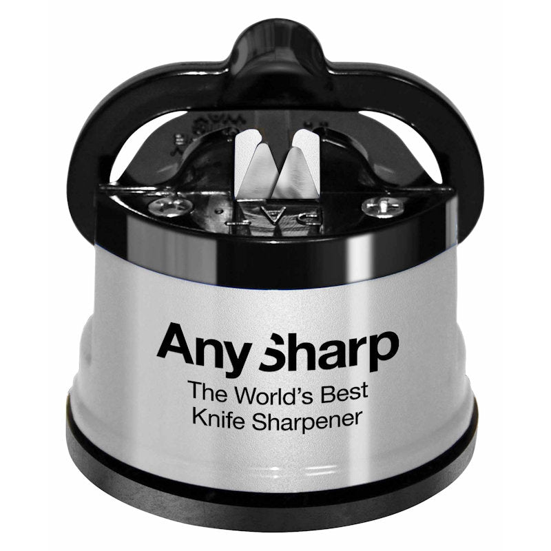 Anysharp knife sharpener in silver