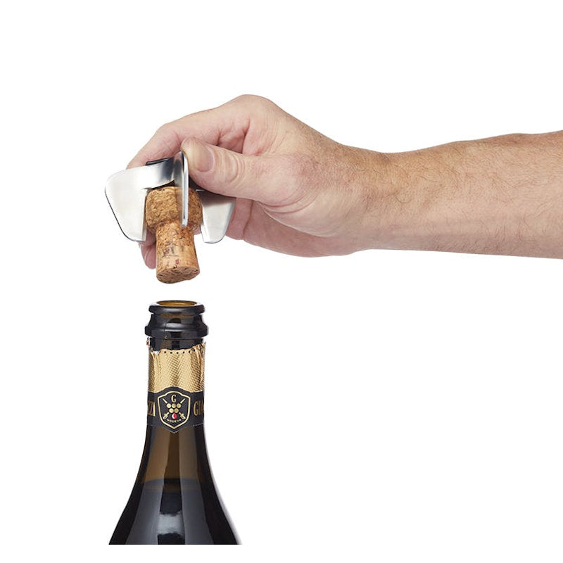 Barcraft Champagne and prosecco opener with open bottle