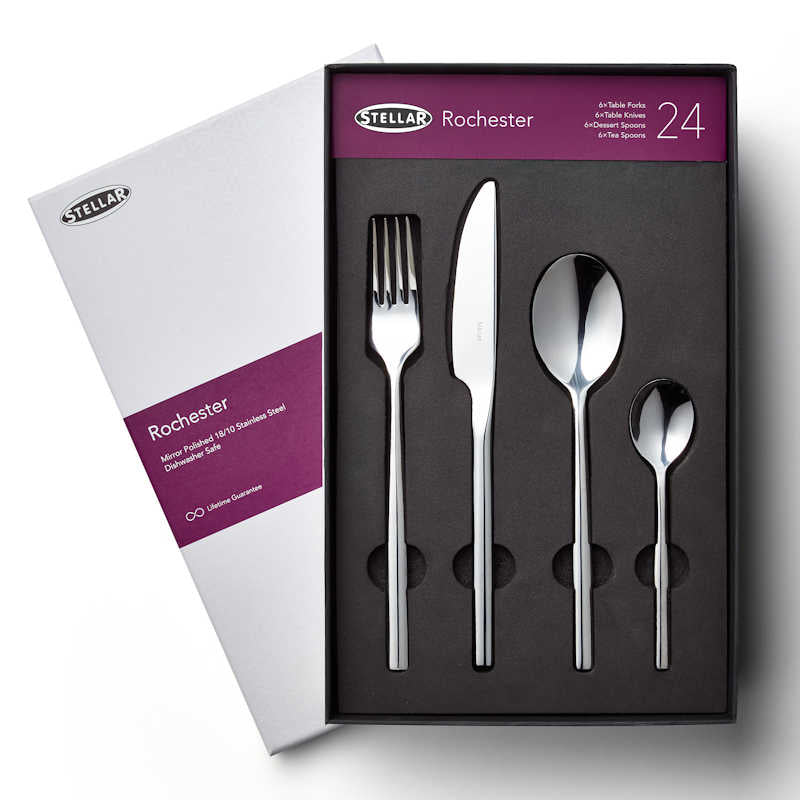 Stellar Rochester 24 Piece Cutlery Set