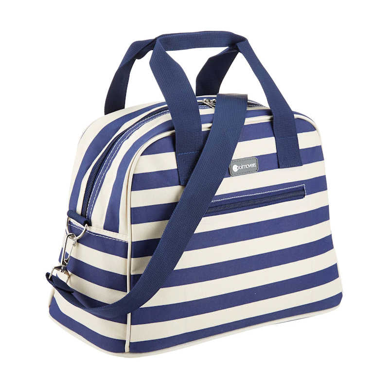 Kitchen Craft Lulworth Nautical-Striped Cool Bag (Various Sizes)