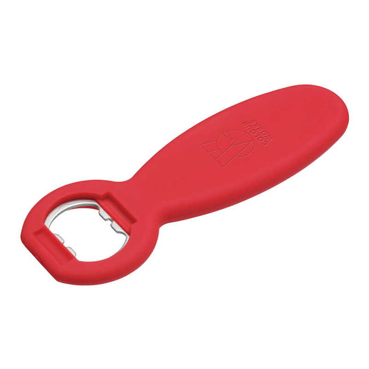 Colourworks soft touch crown top bottle opener red