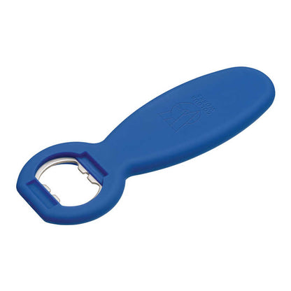 Colourworks soft touch crown top bottle opener blue