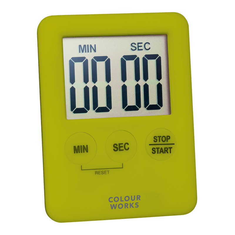 Colourworks Slimline Digital Timer green