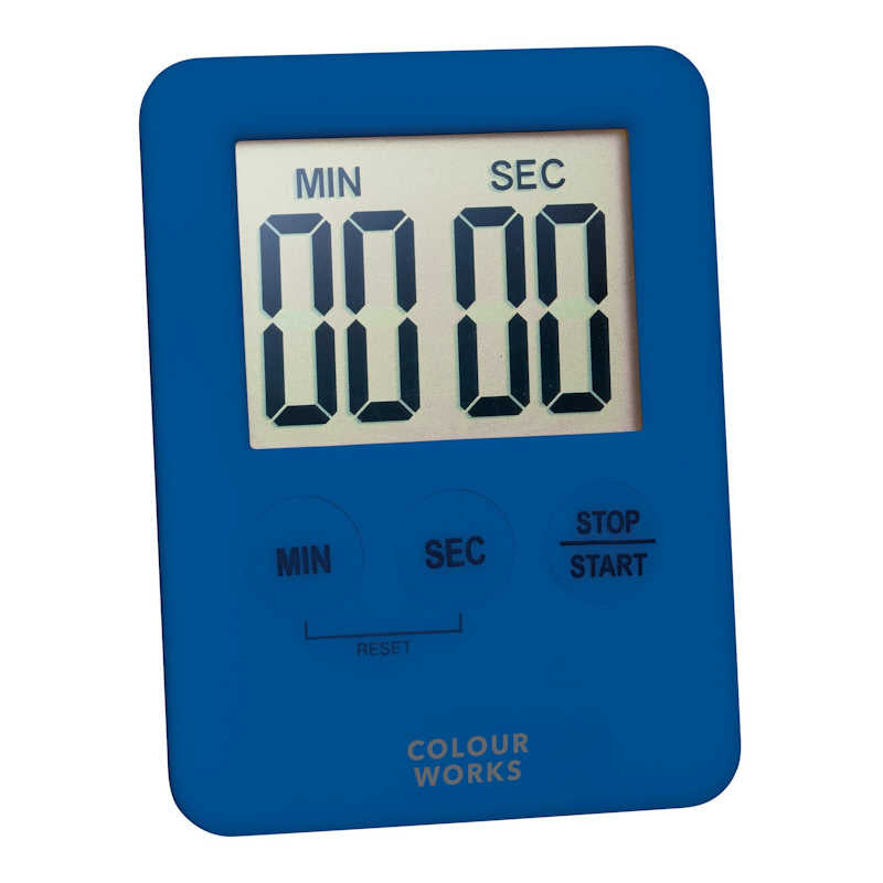 Colourworks Slimline Digital Timer blue