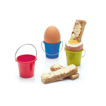 Colourworks Miniature Egg Buckets with egg & soldiers