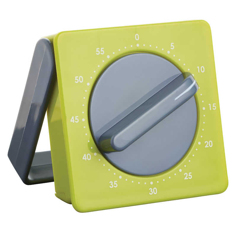 Colourworks 60 minute mechanical timer green